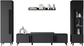 Секция за хол Helsinki II-Черен