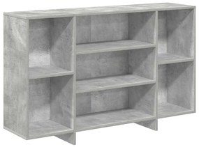 809624 vidaXL Сайдборд, бетонно сив, 120x30x75 см, инженерно дърво