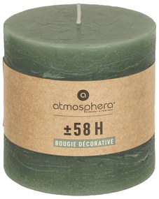 Свещ без аромат atmosphera Olia, Кръгла, 10x10 cm - Зелен