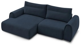 Тъмносин ъглов диван Aden – Bobochic Paris