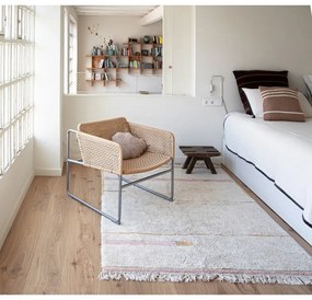 Розов и кремав ръчно изработен памучен килим подходящ за пране 140x200 cm Lanes Vintage Nude – Lorena Canals