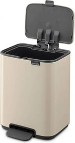 Кош за боклук Brabantia Bo Pedal 1010122, 4 л, Леко затваряне, Противоплъзгаща основа, Бежов