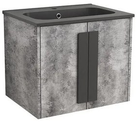 Конзолен PVC шкаф ICP 6451-4, Inter Ceramic, с умивалник, 60x45x50см