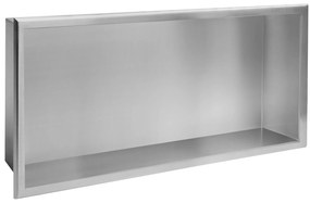 Вграден рафт за баня  30x60 steel brush
