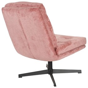 Розово въртящо се кресло Kai – White Label