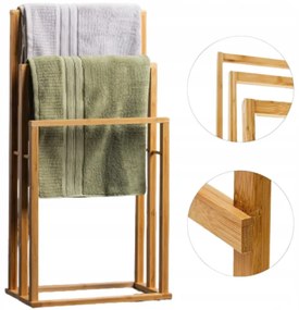 Елегантна бамбукова стойка за кърпи