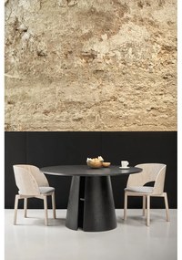 Черна кръгла маса за хранене , ø 137 cm Cep - Teulat