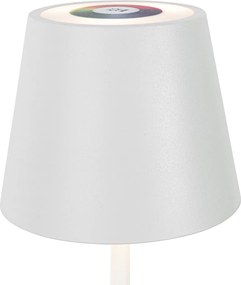 Настолна лампа бяла с LED димер и презареждаща RGB IP54 - Murdock