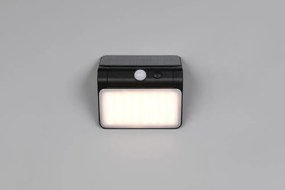 LED стенно външно осветително тяло със соларен панел (височина 12 cm) Olinda – Reality
