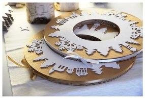 Адвентен венец със сива панделка - Unlimited Design for kids