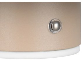 Бежова LED стенна лампа с USB Davey – Trio