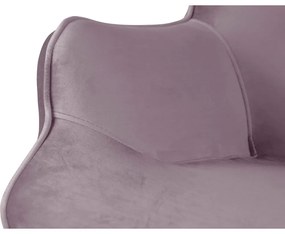 Кадифено кресло лавандула Niko – Ropez