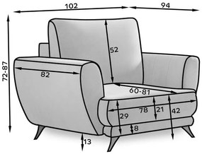 Диван комплект Megis-Thalassi