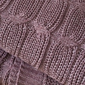 Розово-лилаво плетено одеяло 130x170 cm Chunky Marl Knit – Catherine Lansfield
