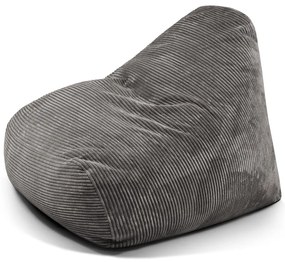 Тъмносив пуф от рипсено кадифе Snug 100 – SLOWDOWN