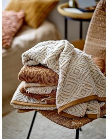 Памучна кърпа в кремаво и цвят горчица 100x50 cm Malou – Bloomingville