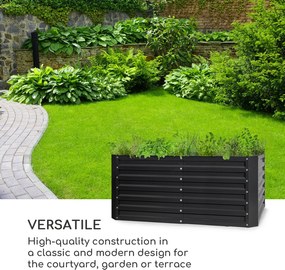 Blumfeldt High Grow Straight, повдигнато цветно легло, 120 x 60 x 60 cm, 432 l, стомана