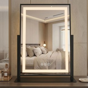 Огледало LED LUMI Black 30x40cm