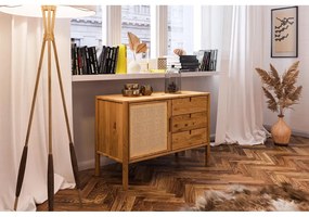 Нисък скрин от дъб 97x69 cm Pola - The Beds