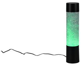 Черна настолна LED лампа с дистанционно управление (височина 34 см) Glitter - Trio