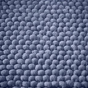 Син килим за баня 50x80 cm Aspen Bobble – Bianca