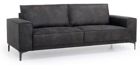 Тъмносив диван от изкуствена кожа 224 см Copenhagen - Scandic