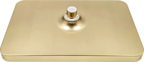 Правоъгълна душ пита REA JS-032 Brushed Gold