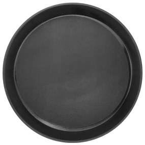 Horecano - Пластмасова табла за сервиране с борд кръгла ф36,5xh4см черна (1400CT-BT)
