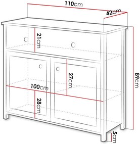 Тоалетна масичка Luna