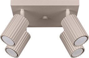 Кафяво-сив метален прожектор ø 6,5 cm Gleam – Sollux