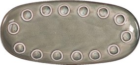 Плато овал LA MEDITERRANEA Almudena Gray, 25x12 cm, порцелан