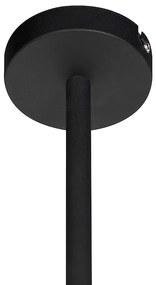 Модерна висяща лампа черна регулируема 6-светлина - Lofty