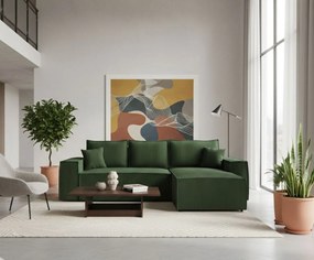 Ъглов диван Malaga mini I-Prasino-Right