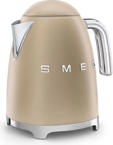 Електрическа кана SMEG KLF03CHMEU, 2400 W, 1.7 л, 360° основа, Матово покритие, Шампанско