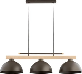 Полилей на кабел VERTA 3xE27/15W/230V кафяв/бежов