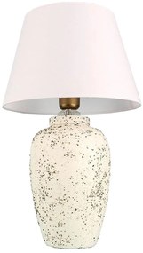 Настолна лампа RAMZES 1xE27/40W/230V бяла/кремава