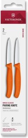 Victorinox - Комплект кухненски ножове за зеленчуци SWISS CLASSIC 8 см, 2 бр., оранжеви