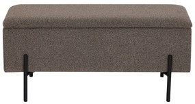 Кафява пейка от прежда с примки от букле Watford – House Nordic