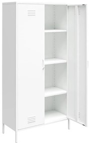 Бял метален гардероб 90x185 cm Mission District - Støraa