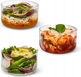 Стъклена кутия за обяд Black+Blum GR-LB-L015, 0.75 л, Съвместима с микровълнова и съдомиялна, Без BPA, Тъмносив