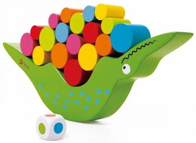 Classic world - Дървена играчка за баланс Крокодилче