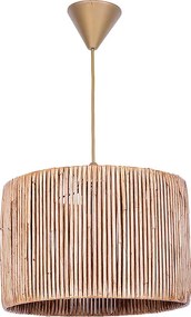 Хартиен таванен светлинник Zale E27 в натурален цвят 28x28x65см.