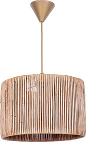 Таванна лампа Zale TopMebel E27 от хартия в натурален цвят 28x28x65cm