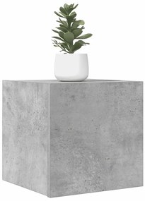 804495 vidaXL ТВ шкафове за стенен монтаж, 4 бр, бетонно сиви, 30,5x30x30 см