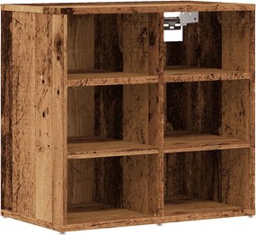 857033 vidaXL Шкаф за обувки от старо дърво 52x30x50 cm
