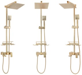 Комплект за душ REA JACK BRUSHED GOLD
