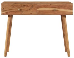 247685 vidaXL Бюро, 100x51x76 см, акациево дърво масив