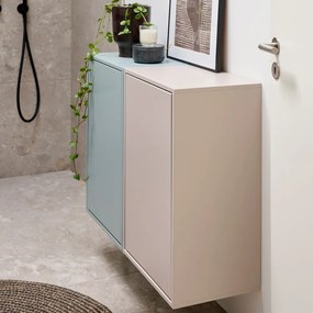 Сиво-син стенен кош за пране Laundry Box – ReCollector
