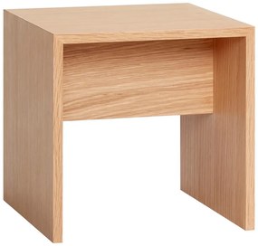 Сгъваема маса от дъбово дърво По-малко, 40 x 40 cm - Hübsch