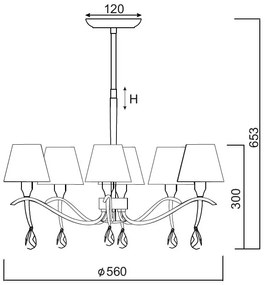 Осветление Thread 6-лампи